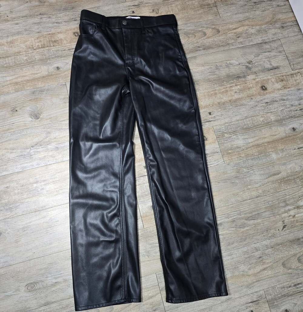 Abercrombie & Fitch The '90s Relaxed High Rise Faux Leather Pants